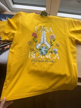 Casa Blanca men’s yellow tee small